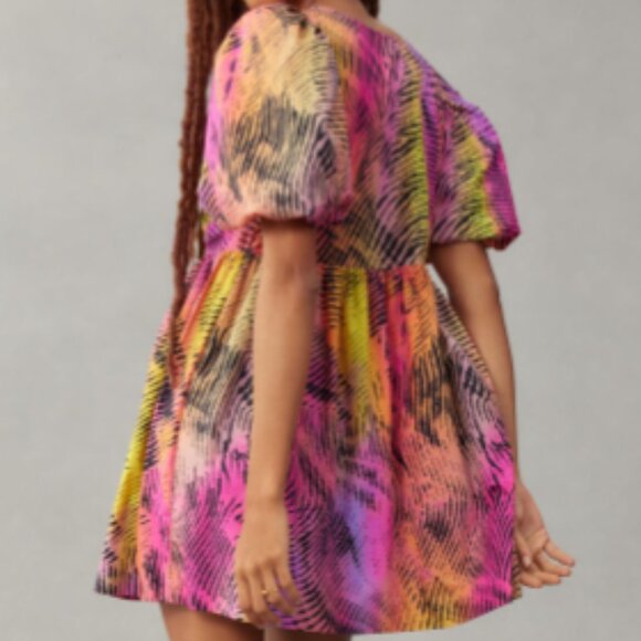 Brand New Plenty by Tracy Reese Puff-Sleeve Babydoll Dress - Picture 5 of 7